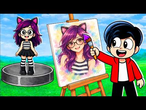 DRAW YOUR ROBLOX AVATAR with FAMILY PLAYS 🖌️🤓 | Karim Plays