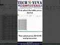 One-Click Trick to Delete Duplicate Data in Excel | Tech Yuva Computers, Eluru
