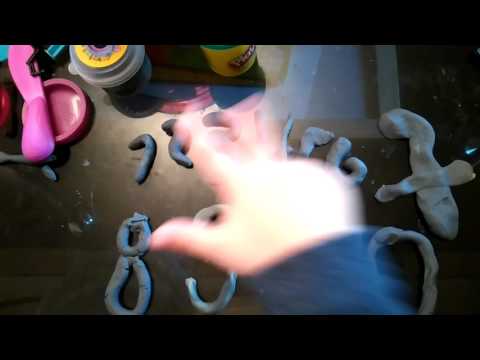 Zizu whriting with a plasticine number 1-10 || ზიზუ წერს ციფრებს 1-10 პლასტილინით