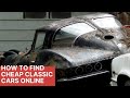 How to find cheap muscle cars, rare classic cars, and hard to find parts online