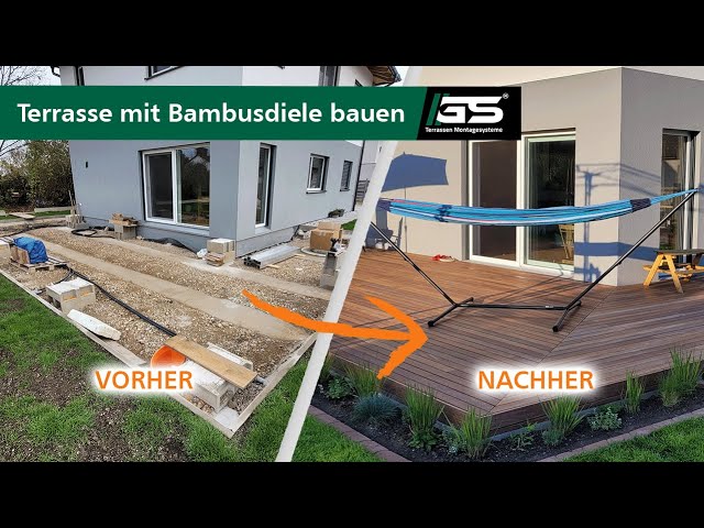 Bambusdielen verlegen: Leicht gemacht mit Aluminium Unterkonstruktionssystem