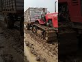 Mahindra Tractor Powers Through Deep Mud with Heavy Rice #shorts #tractor #agriculture #mahindra
