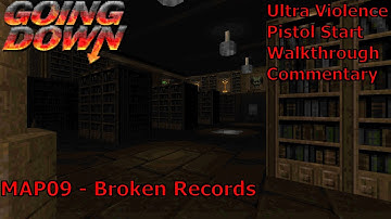 Doom II: Going Down (Ultra Violence 100%) Walkthrough (MAP09: Broken Records)
