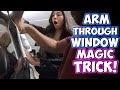 ARM THROUGH WINDOW MAGIC TRICK!!