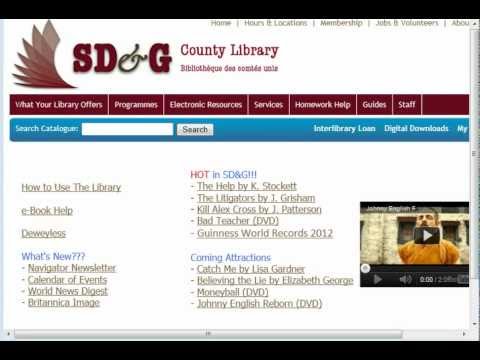 Inter-Library Loan tutorial from the SD&G County Library