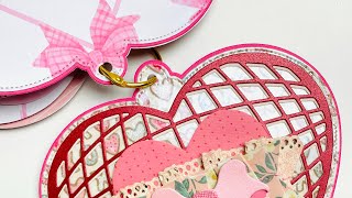 SCRAPDIVA DESIGNS Heart disco ball embellishment Tagflip