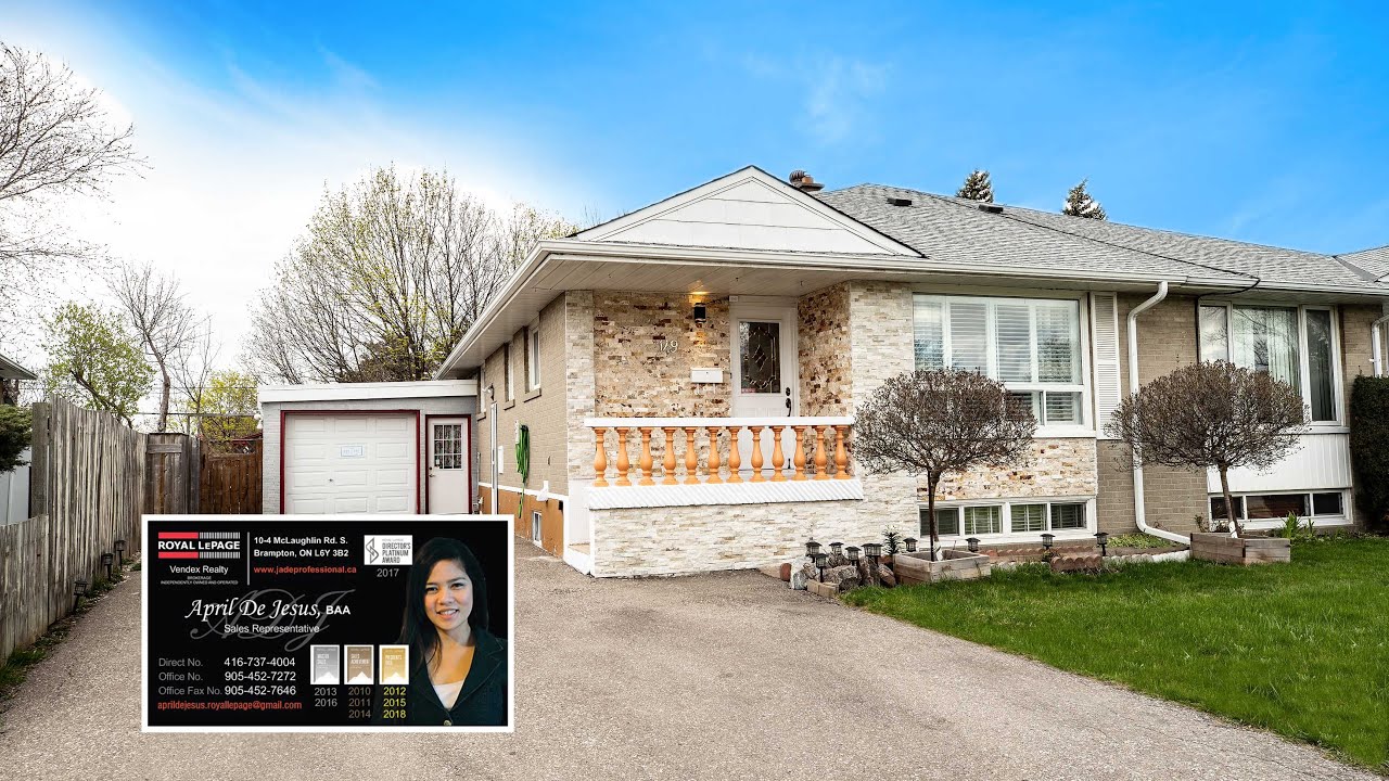 149 Avondale Blvd Brampton (April De Jesus Royal LePage) Real Estate