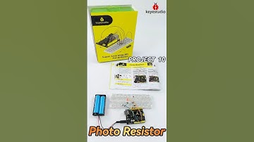 🐞Arduino Super Learning Kit:Photo Resistor 🤖 #keyestudio #shorts #stem #arduino  #coding #diy #toy