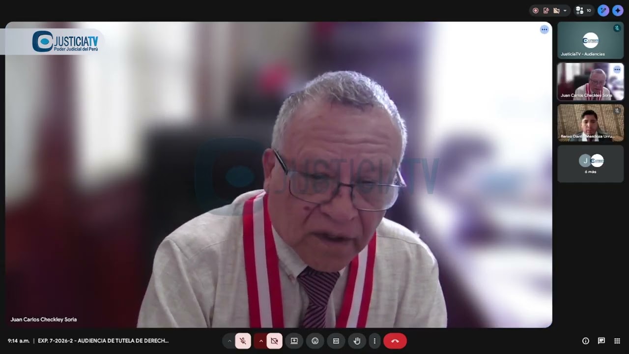 Audiencia de tutela de derechos solicitada por congresista Yorel Kira Alcarraz Agüero