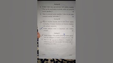 Computer Applications Advanced Programming Using C ++ || BCA -242 || Exam Question Paper 2022 👍