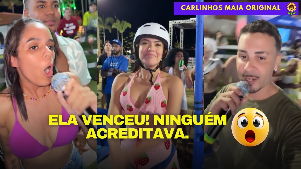 A VENCEDORA DA PROVA, NINGUÉM ACREDITAVA NELA 😲😲 | CARLINHOS MAIA 🌻