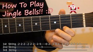 Jingle Bells // How to Play on Acoustic Guitar // Tabs Lesson 🎄🎅 chords