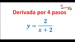 Derivada por 4 pasos de una división Derivada por 4 pasos de una división