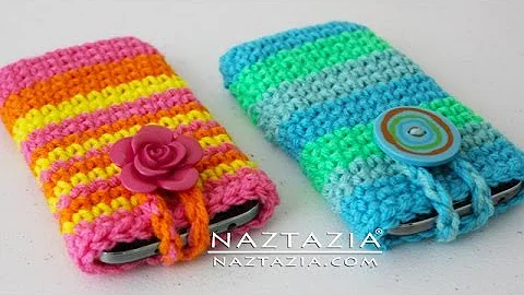 Crochet your own mobile phone pouch - easy tutorial!