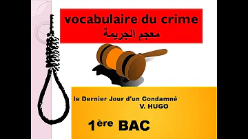 Quel est le crime du condamné dans le dernier jour d'un condamné ?