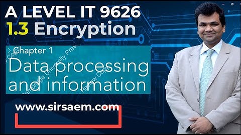 1.3 Encryption -- A Level IT 9626