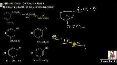 The major product (P) in the following reaction is