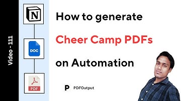 Cheer Camp Registration PDF Generator (How to create PDFs on automation using Notion)