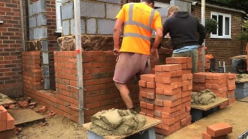 Bricklaying time lapse
