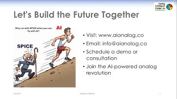 Welcome to Analog Intelligent Design. Revolutionize Analog with AI.