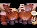 ASMR GIANT FERRERO CHOCOLATE HEART, MINI ICE CREAM BON BONS, CHOCOLATE MARSHMALLOW, MERINGUE, CAKE먹방