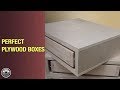 Perfect Plywood Boxes Using Rabbet Joints // Kerfmaker