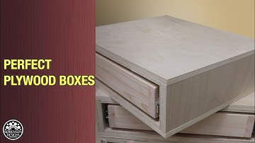 Perfect Plywood Boxes Using Rabbet Joints // Kerfmaker