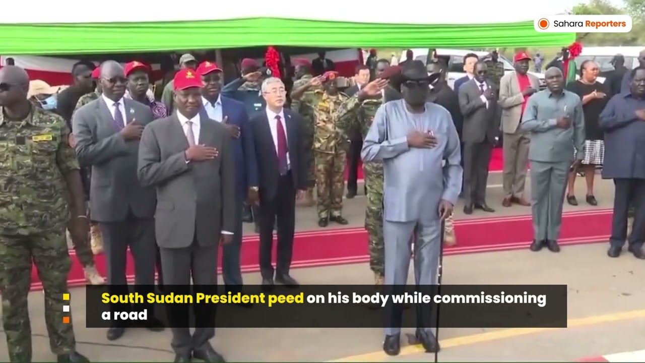 South Sudan President Pee On His Body During Road Commissioning