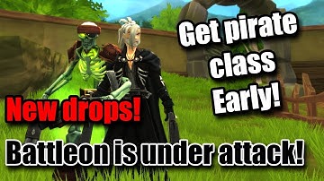 AQ3D| Pirate class and battleon is under attack! New drop & class!