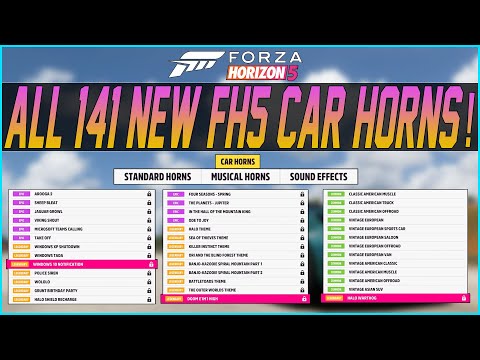 В Forza Horizon 5 будет больше 140 гудков, в том числе с мелодиями известных игр Xbox: с сайта NEWXBOXONE.RU
