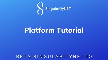 SingularityNET Beta Platform Tutorial