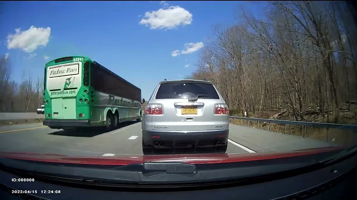 From Interstate I 684 North to I 84 East heading to Hartford CT from NY State area - April 15 2022