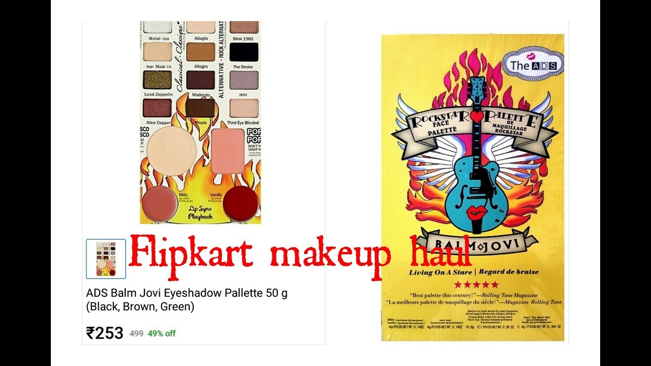 ADS Rockstar face palette unboxing and review/ full face makeup palette