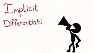 Implicit differentiation (friendly and easy way in 7 minutes video)