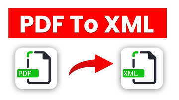 How to Convert PDF to XML and XML to PDF | Free Online Converter Tutorial