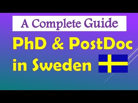 Guide to PhD and Postdoc in Sweden, How to apply? Where to find an open position? Study in Sweden