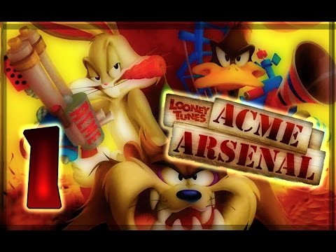 Looney Tunes: Acme Arsenal Walkthrough Part 1 (X360, Wii, PS2) World 1 : Level 1