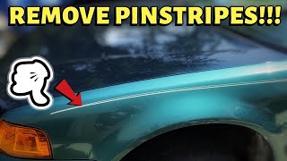 How To Remove Pinstripes From an 80s/90s Car