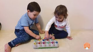 DIY Egg Carton Color Sort Activity for Kids