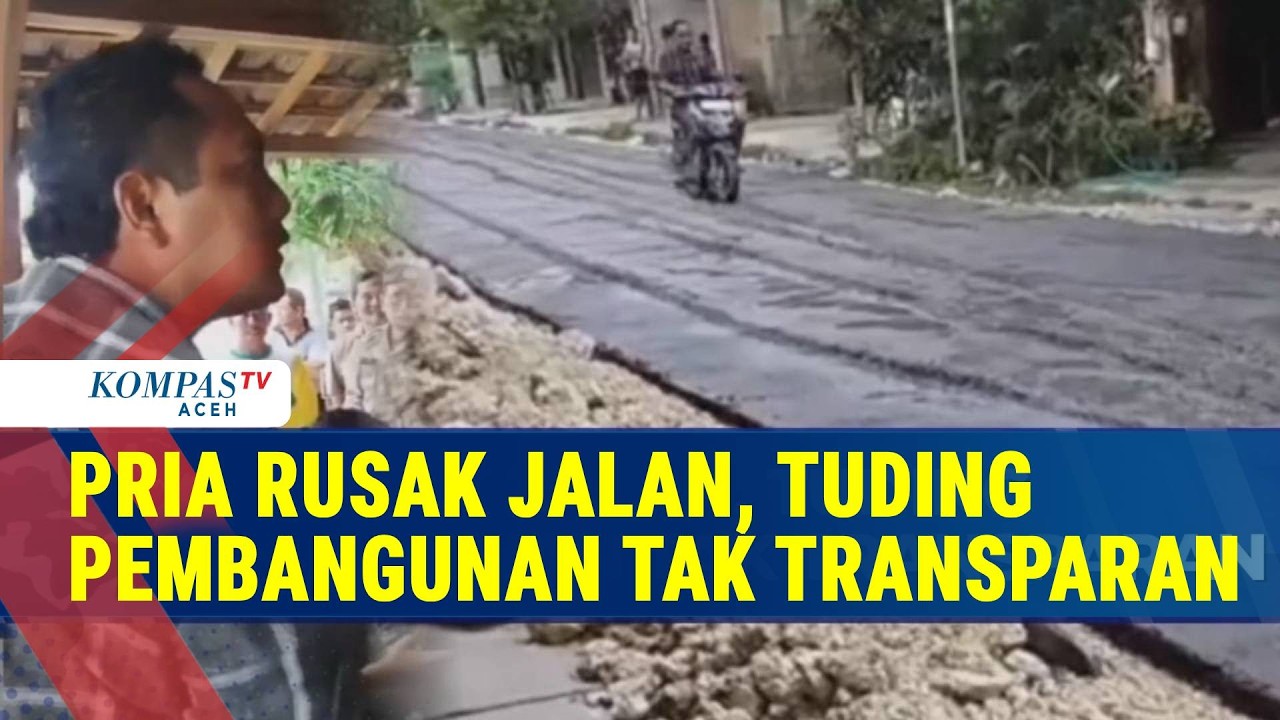 Kritik Proyek Berujung Masalah, Pria Blora Rusak Jalan Baru Dicor