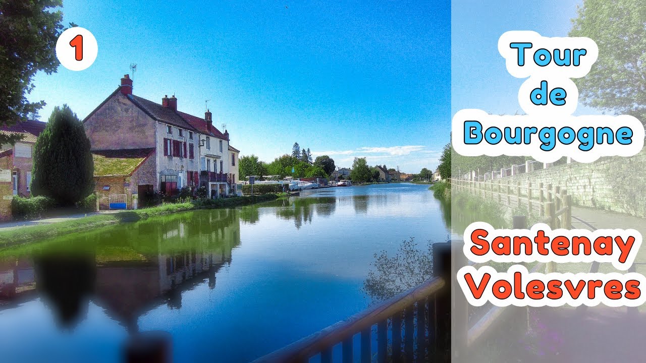 Tour de Bourgogne à vélo. Étape 1:  Santenay - Volesvres