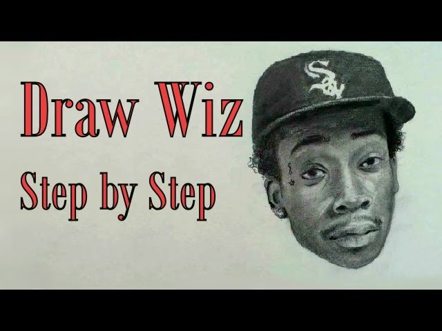 how to draw wiz khalifa face