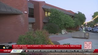 Man spews antisemetic comments at Walnut Creek City Council meeting