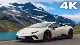 Lamborghini Huracán Performante Norways Epic Mountain Roads 4K