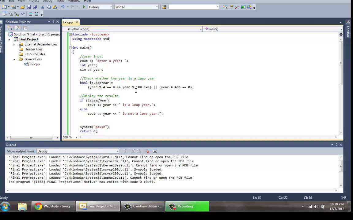 C++ Leap Year tutorial YouTube C++ Leap Year tutorial YouTube