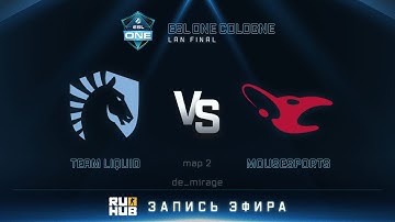 ESL One Cologne 2016. Team Liquid vs mousesports - map 2 - de_mirage