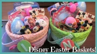 Girls disney themed easter baskets!