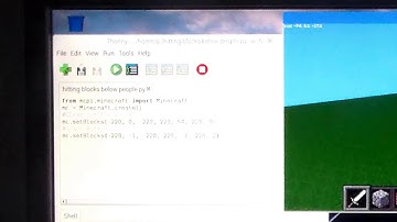 Minecraft Pi Python Knockout Floor Video 1 Setting up the base