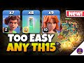 NEW META TH15 Root Rider Valkyrie Attack is INSANE | Best TH15 Attack Strategy in Clash of Clans 🔥