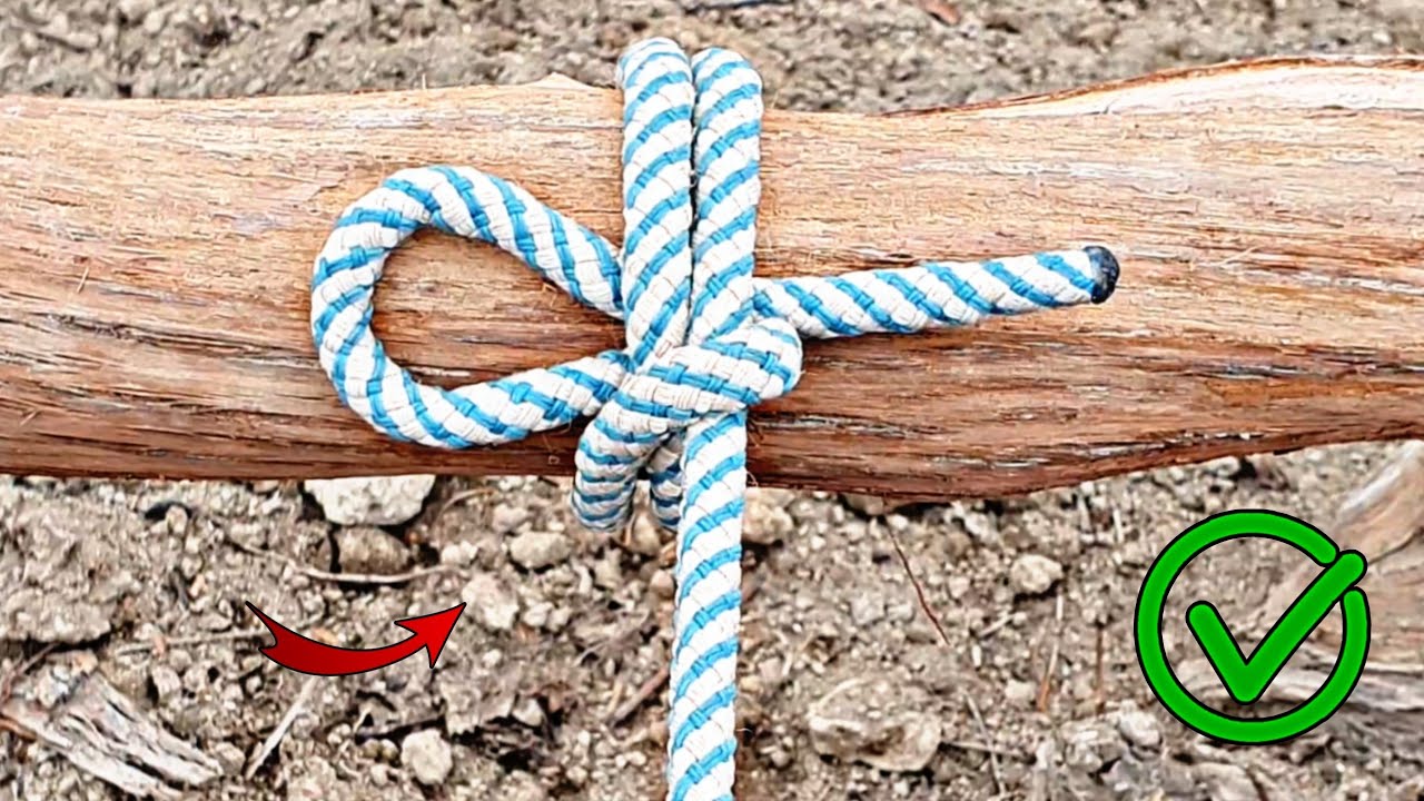 Best knot nylon rope! Rope tying hacks 